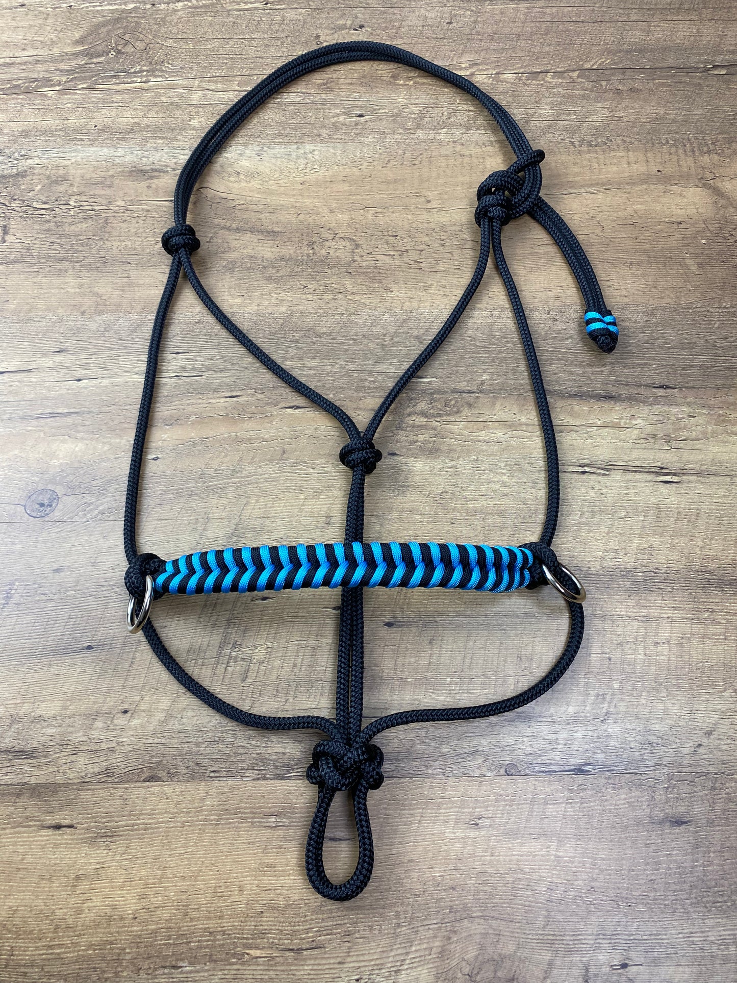 Sidepull Rope Halter With Braided Noseband